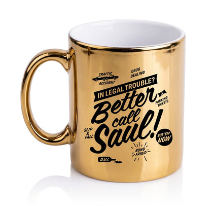 Print On Mug Chrome Plated Gold