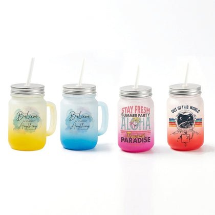 Print On Mug Mason Jar Frosted