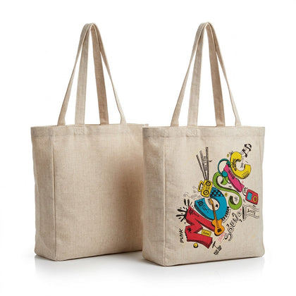 Print On Tote Bag Beige Sublimation