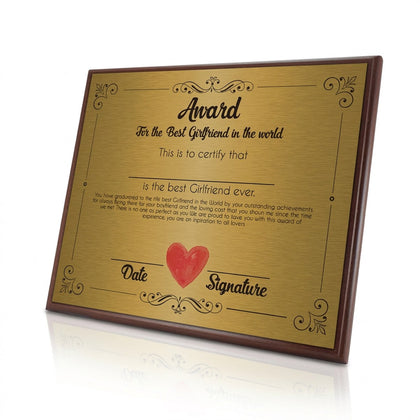 Print On Wooden Plaque inc. Metal A3