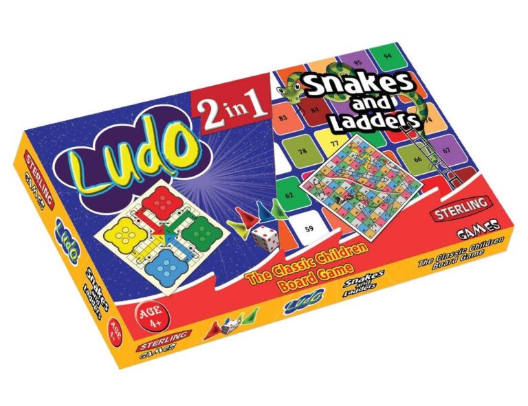 2 In 1 Board Game Snakes&Ladders + Ludo Maliks is the Best Stationery